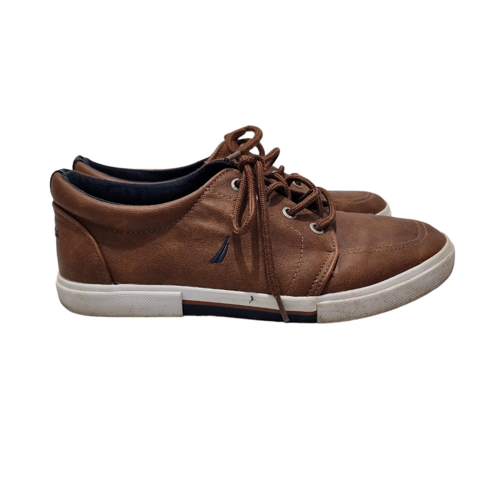 Nautica Berrian Youth Big Boy 4 Moc Toe Casual Lace Up Shoes